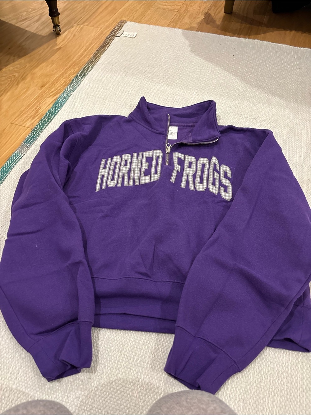 TCU Purple "Horned Frogs" Quarter-Zip Sweatshirt